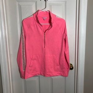 Lilly Pulitzer Lace Skipper Popover- Pink - Small